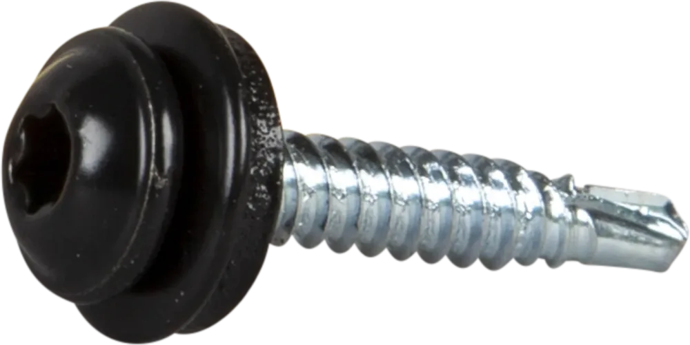 ESSVE 63350 Montageskruv 4,2 x 25 mm, TX20, med bricka svart (RAL9011), 100-pack - Bild 2