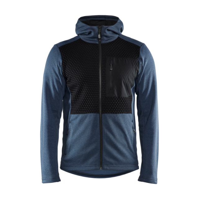 LUVTRÖJA BLÅKLÄDER 3540 2533 FULL ZIP, NUMB BLUE/BLACK S
