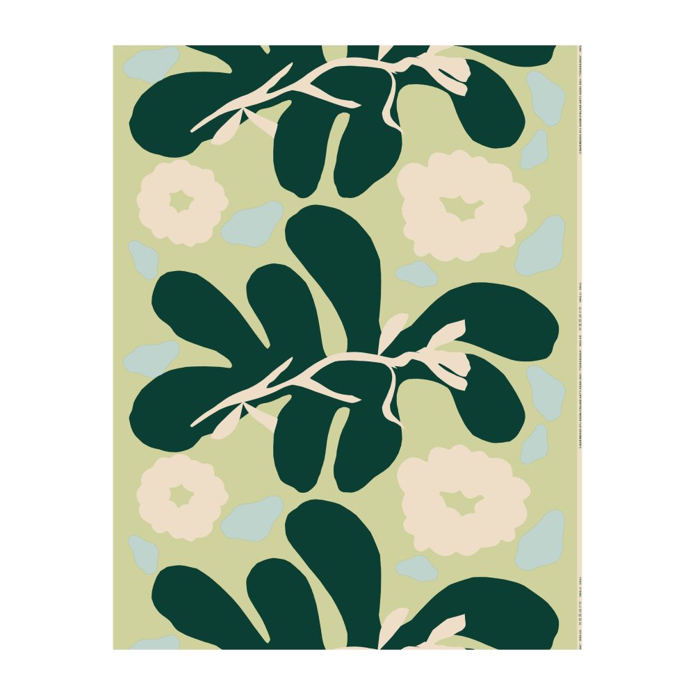 Toukokukka bomullstyg, Green-cotton-mint