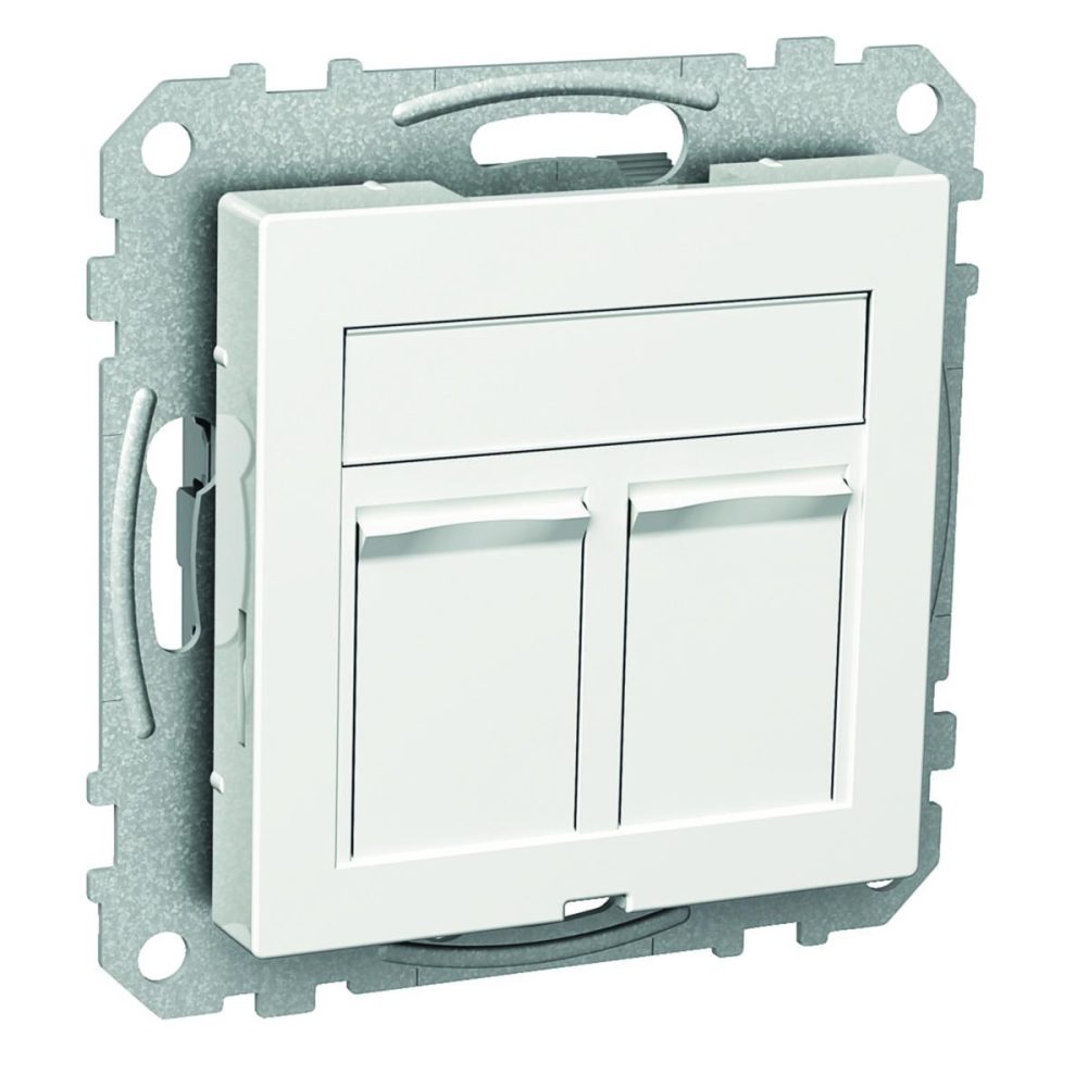 Kjøp Schneider Electric Sentrumplate, 2 koblinger, Exxact
