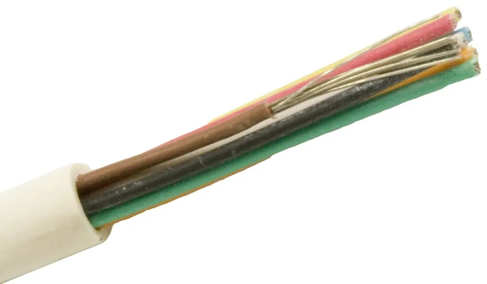 Nexans FQQXB EASY Larmkabel 12x0.22 mm, vit 100 m, bobin