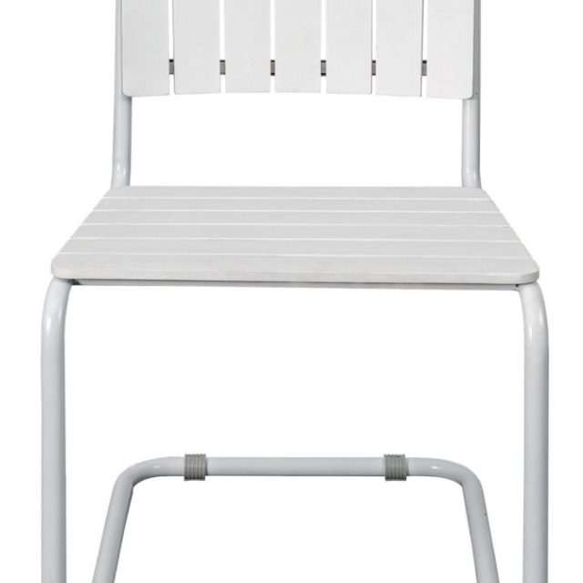 Utestol vit stapelbar - Holmö