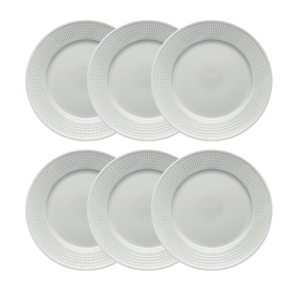 Swedish Grace tallrik 27 cm 6-pack Dimma (grå)
