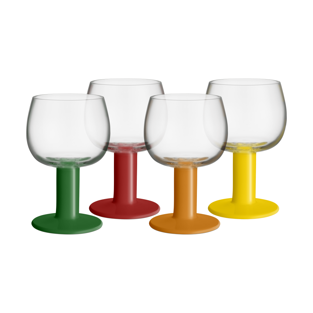 Fars glas, Mixade färger, 40 cl, 4-pack