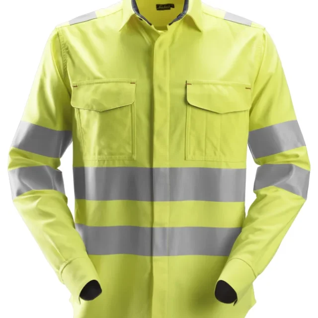 Snickers Workwear 8562 ProtecWork Skjorta varsel, gul XXL
