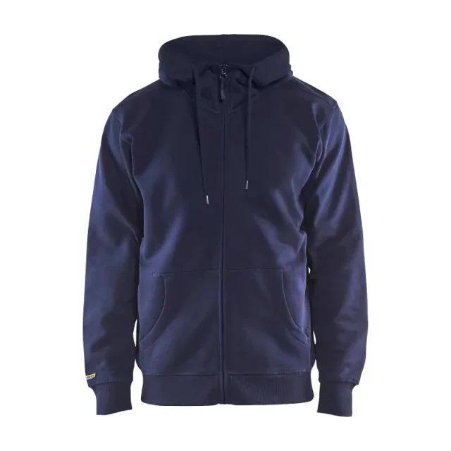 Blåkläder 3366104888004XL Huvtröja marinblå, helzip 4XL