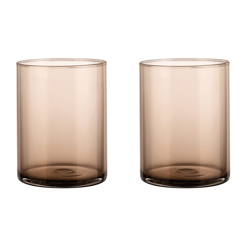 Mera tumblerglas 22 cl 2-pack, Coffee