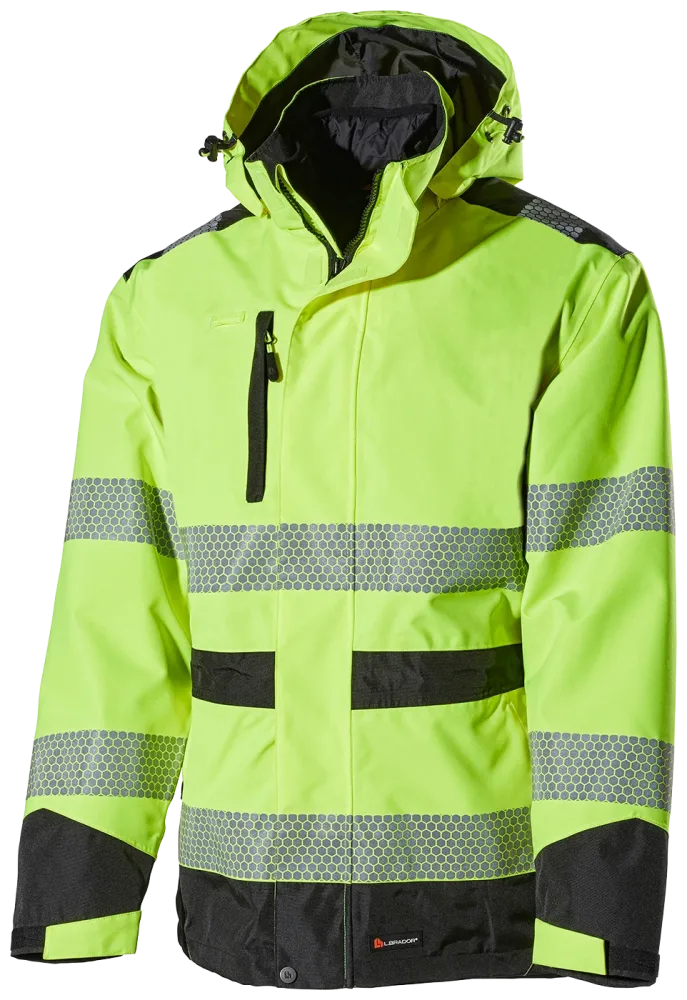 L.Brador 2122P Skaljacka hi-vis gul, klass 3 XS