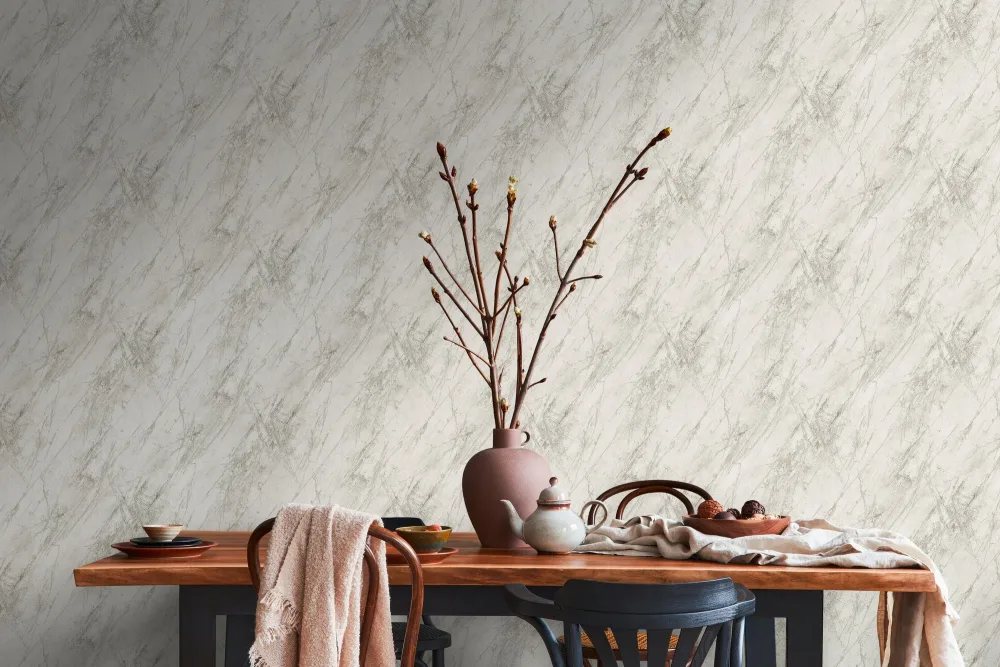 Living Walls Best of Wood´n Stone III T8172 Tapet Grå/metallic