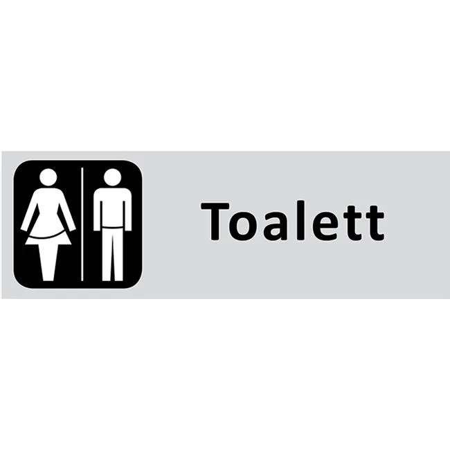 UniGraphics 6705301 Skylt Toalett, 225 x 80 mm Dam - Bild 2