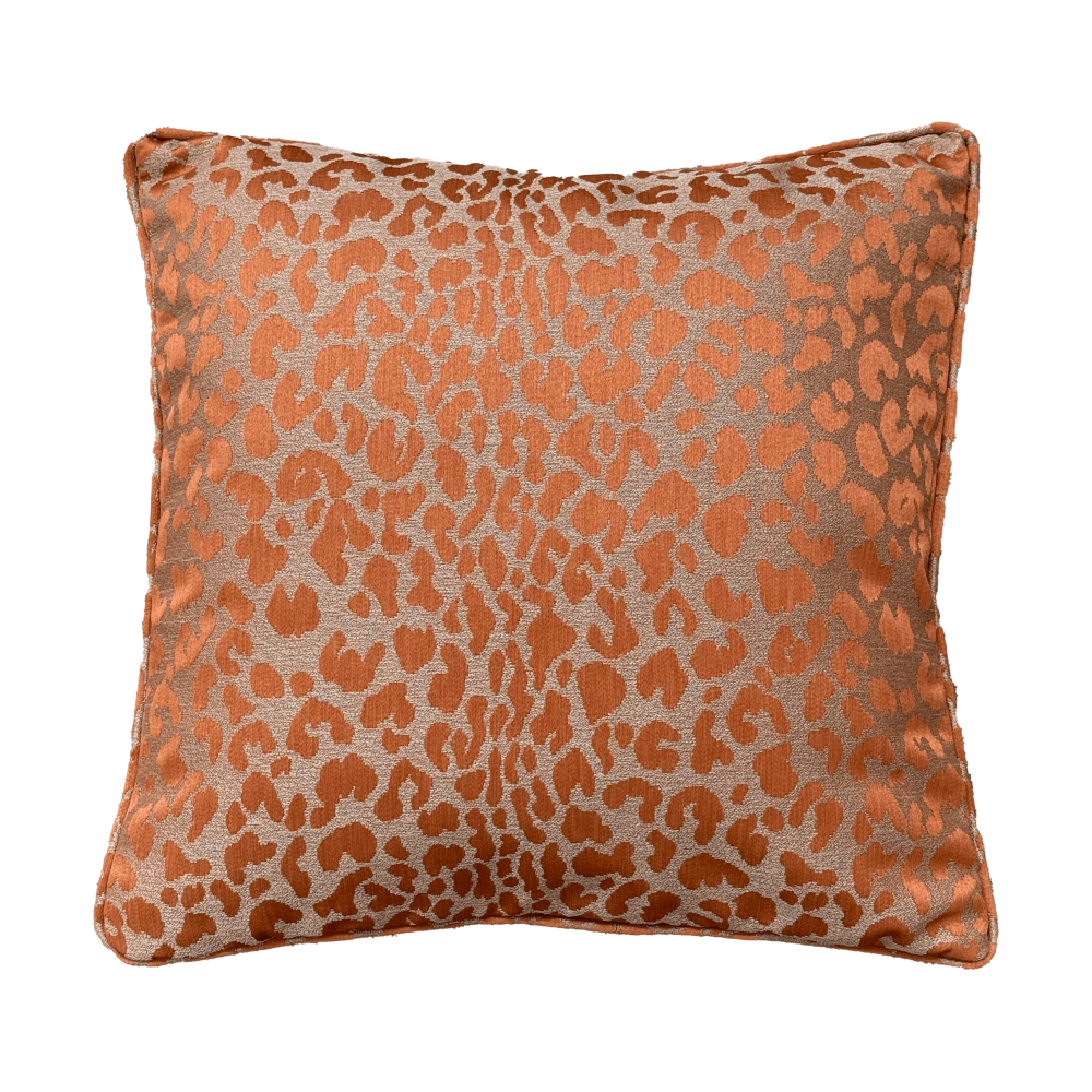 Vildklint leopard kuddfodral, Rust, 50x50 cm