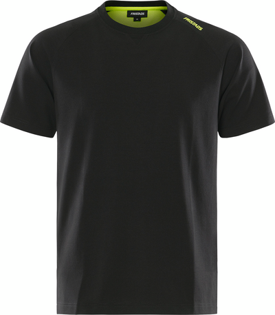 T-SHIRT 7553 GTME HEAVY STRETC SVART/ GUL STL S