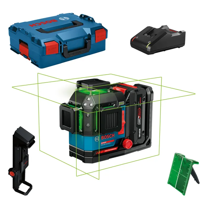 Linjelaser Bosch Power Tools EXPERT EXLL18V-120-33CG Med 4,0 Ah batteri