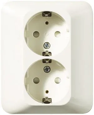 Schneider Electric Trend 183029600 Vägguttag vit Jordat - Bild 2