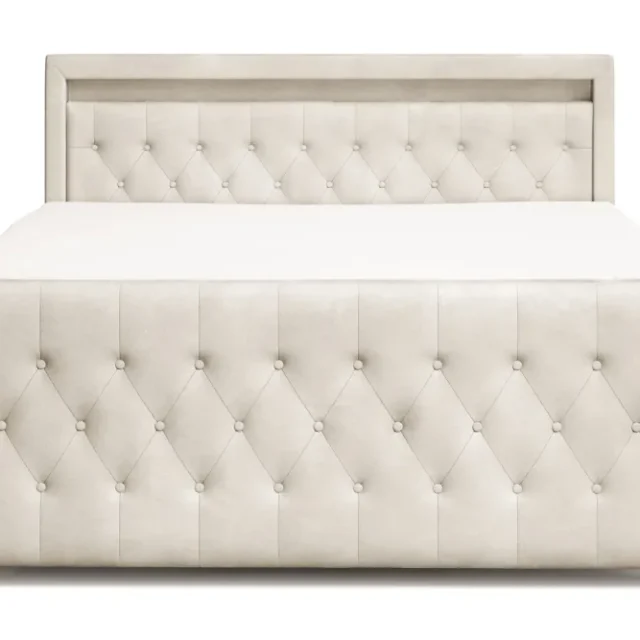 Franco light Komplett Sängpaket med förvaring LED-belysning 180x200 cm