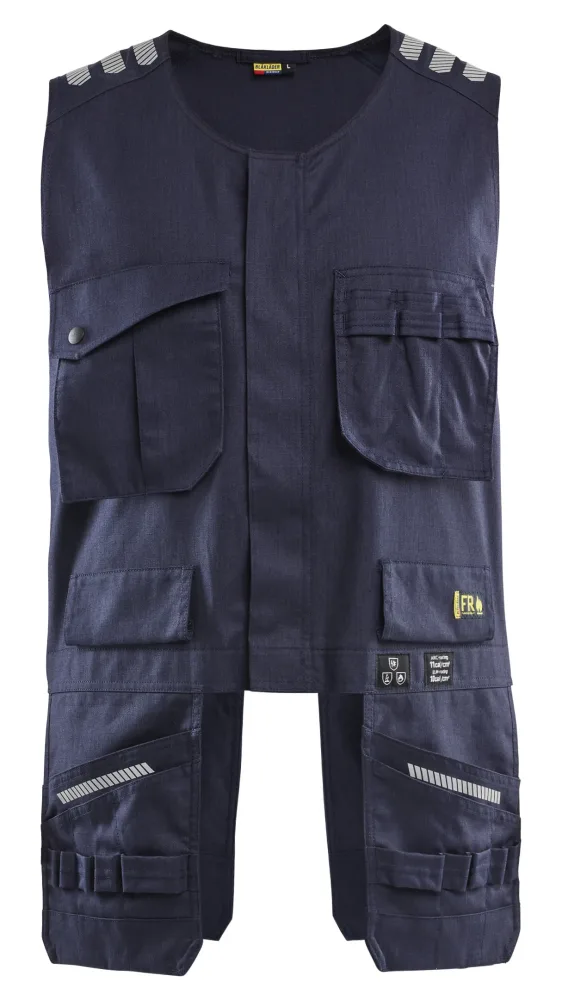 Blåkläder 3039151289004XL Väst marinblå, flamskyddad 4XL
