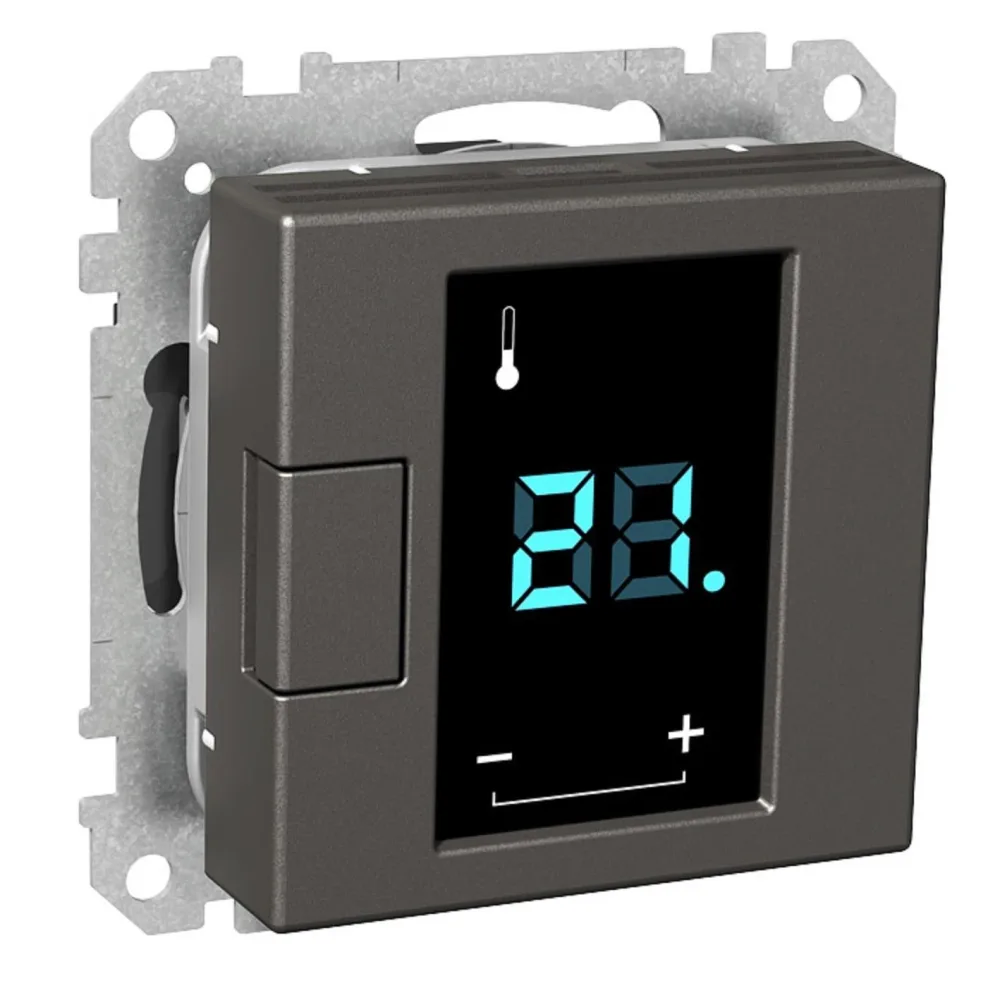 Schneider Electric Exxact WDE002491 Termostat 230 V, med display Vit