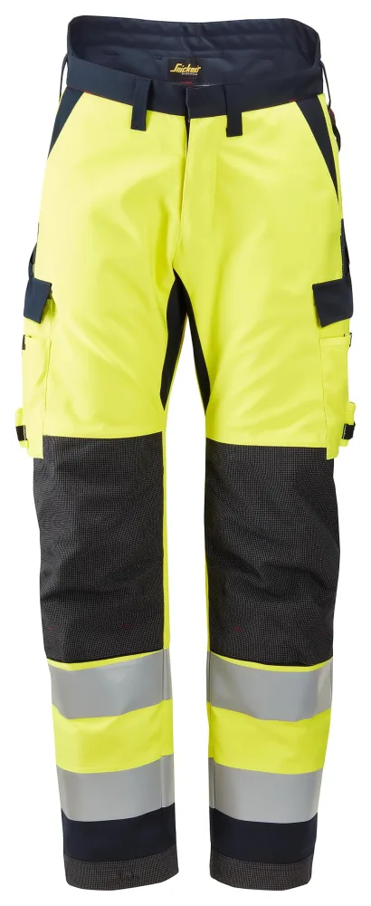 Snickers Workwear 6663 Vinterbyxa varsel, gul/marinblå 92