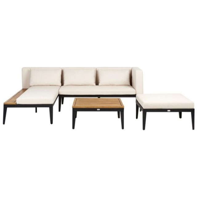 Loungegrupp med fotpall Bracciano 3-Sits