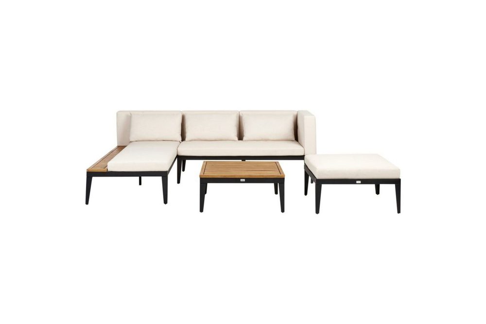 Loungegrupp med fotpall Bracciano 3-Sits