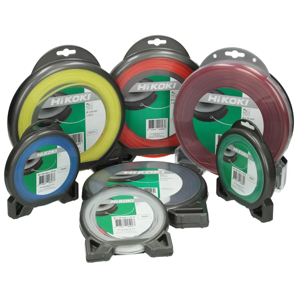 HiKOKI 66781012 Trimmertråd rund, 3 mm 56 m