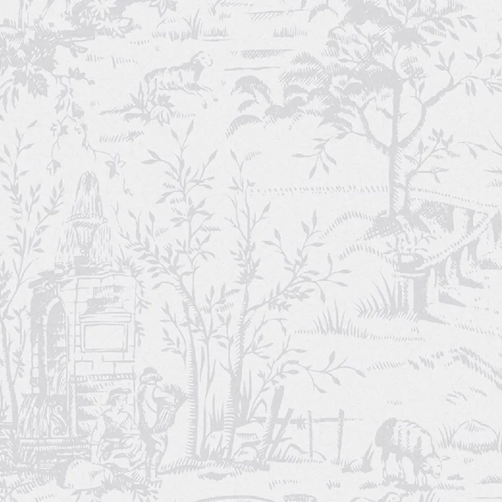 Laura Ashley Vol. 3 Toile de Jouy 118495 Vit Tapet | Stuvbutiken - Bild 2