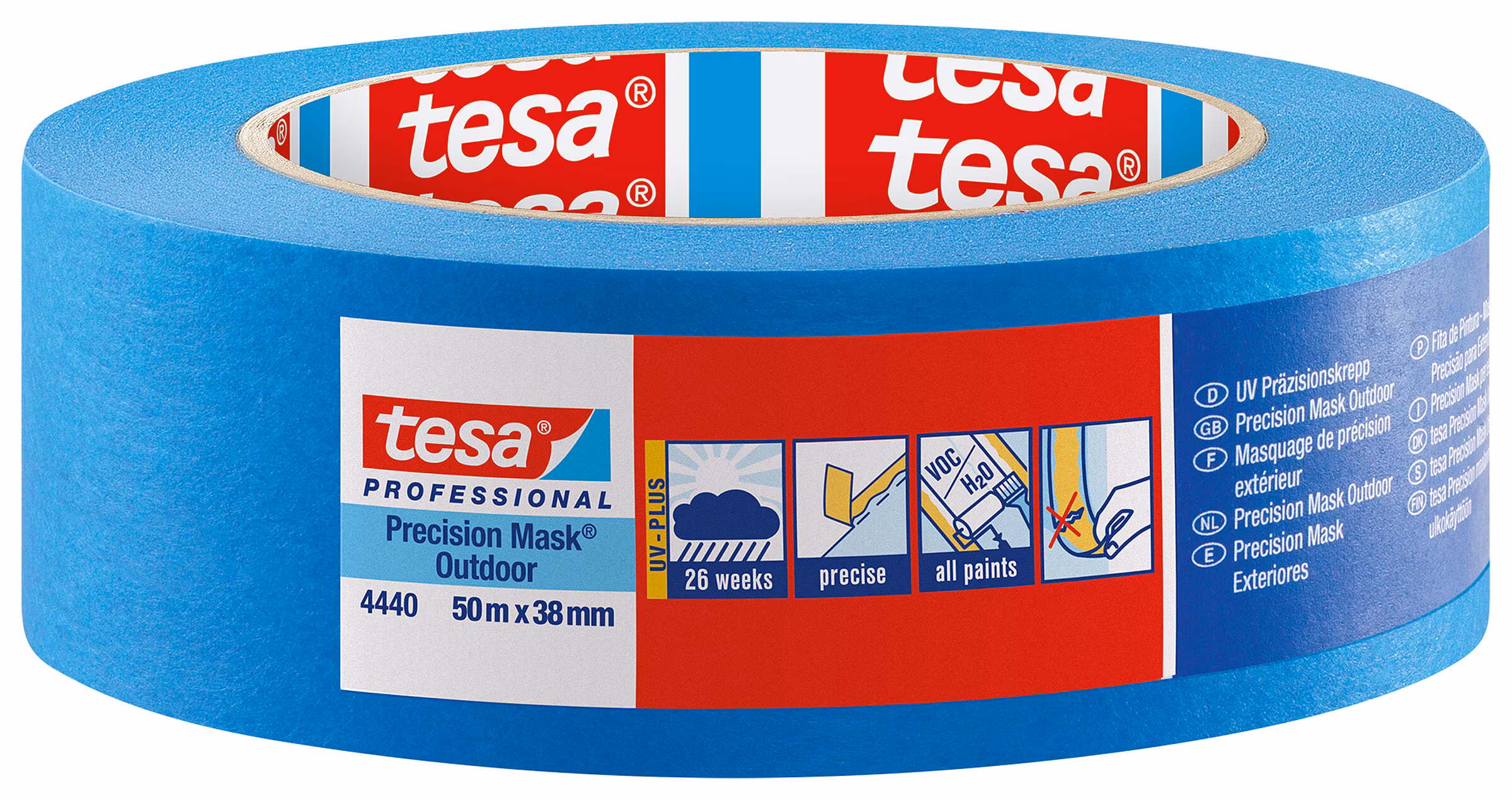 Kjøp Tesa Maskeringstape Precision Mask, utendørs, 38 mm x 50 m