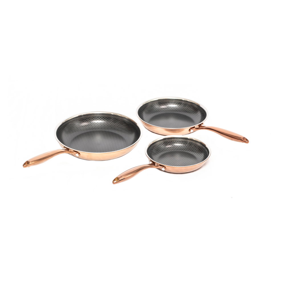 Hâws Santo stekpanneset hybrid coating 3-delar, Rose Gold