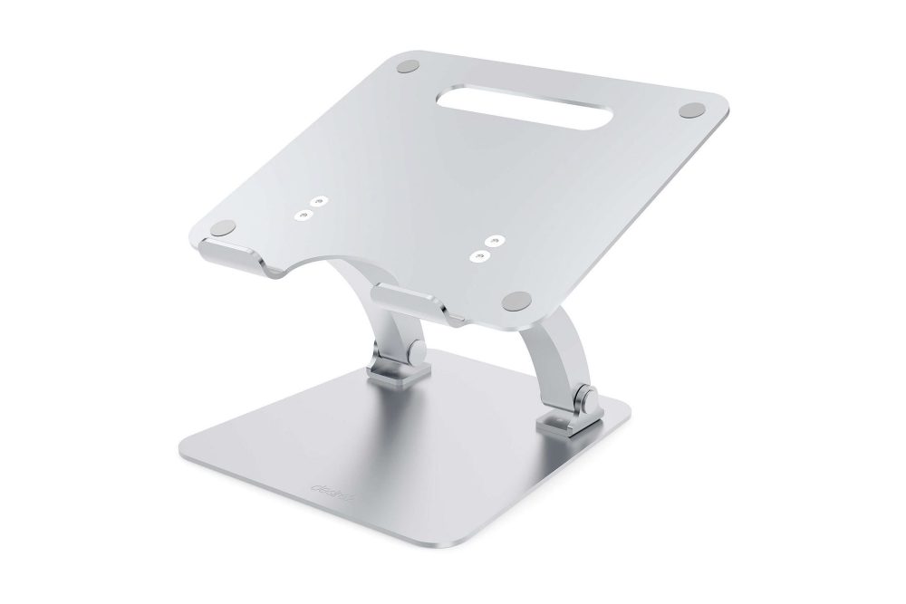 Laptopställ Desire2 Dual Pivot Riser Justerbar Aluminium Silver