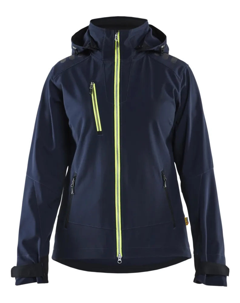Blåkläder 471925138633M Softshelljacka marinblå/gul M - Bild 2