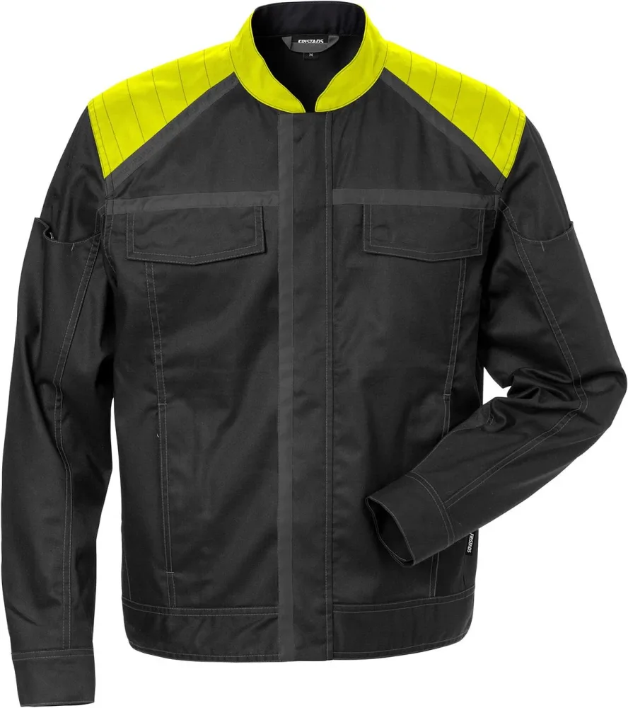 Fristads 4555 STFP Jacka svart/gul 4XL