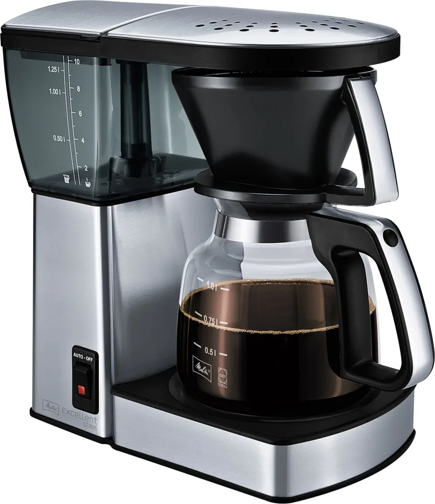 Melitta Excellent 4.0 Kaffebryggare stål, 1455 W