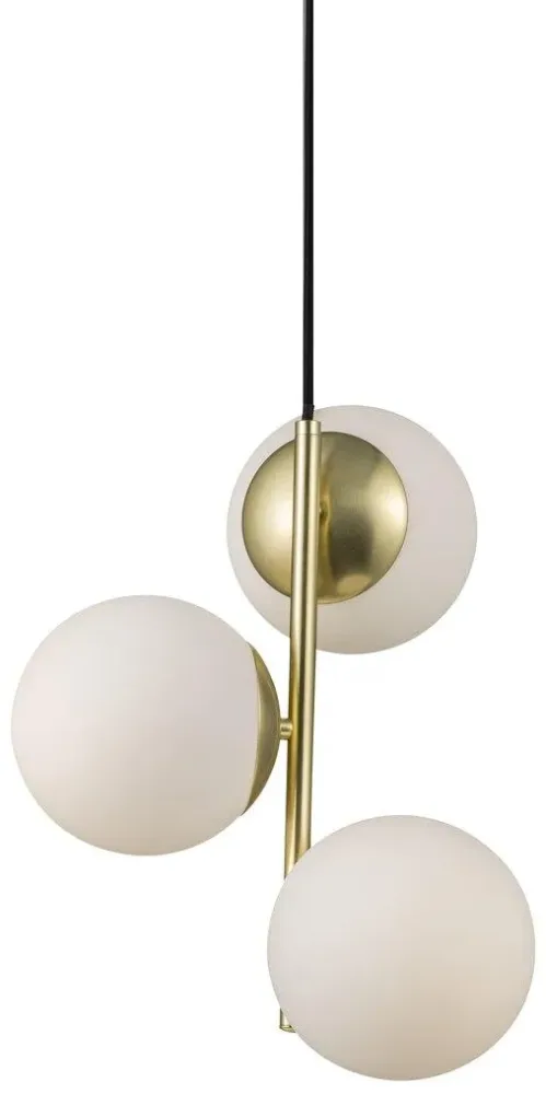 Nordlux LILLY Pendelarmatur mässing/opal