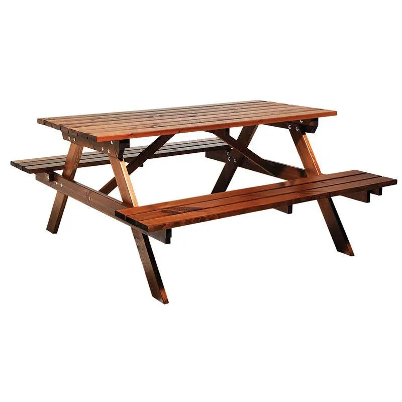 Eden Wood Picnic EW 0905-8 Picknickbord 150 cm Svart