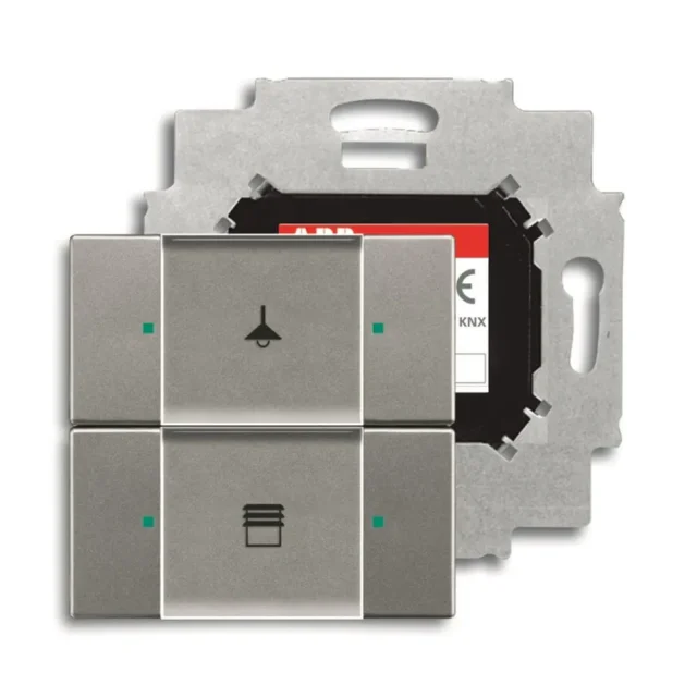 ABB 6116-0-0204 Tryckknapp Vit