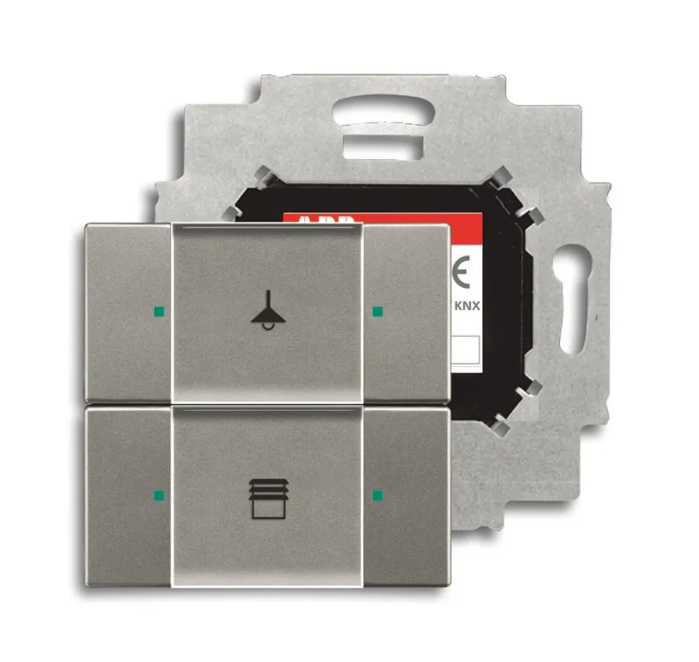 ABB 6116-0-0204 Tryckknapp Vit