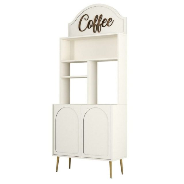 Kaffebarskåp Hazim Två Gräddfärgad / Rany