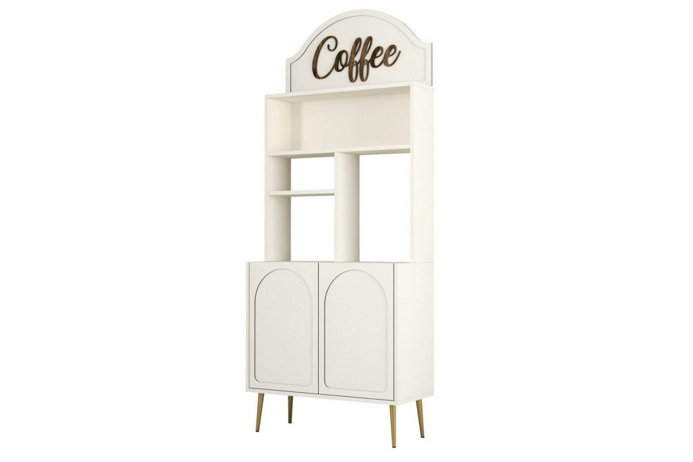 Kaffebarskåp Hazim Två Gräddfärgad / Rany