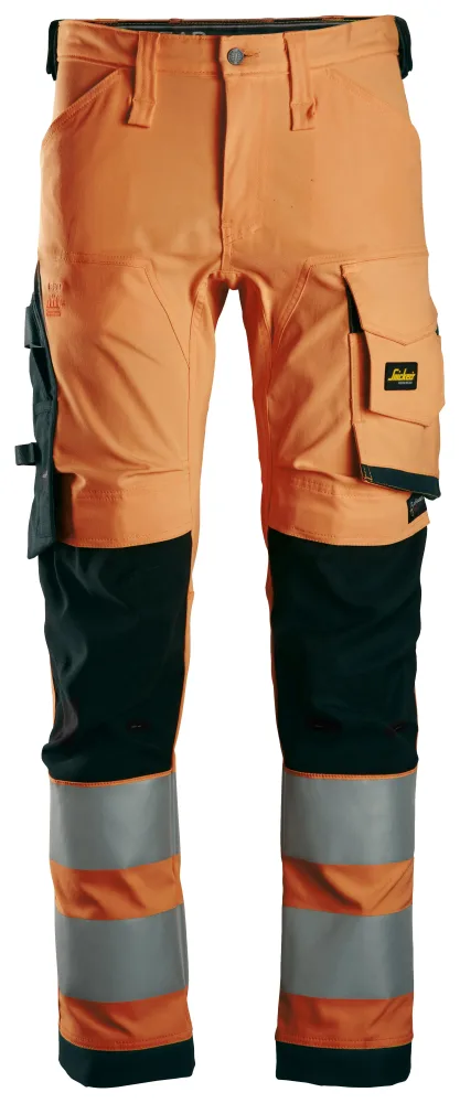Snickers Workwear 6343 Arbetsbyxa orange/svart Orange/Svart