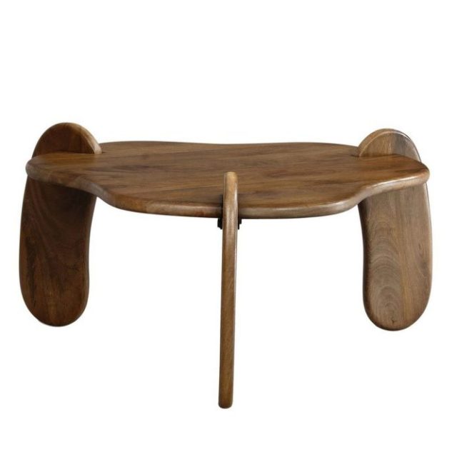 Soffbord Wohnling Massivt trä mango 78 cm organisk optik modern