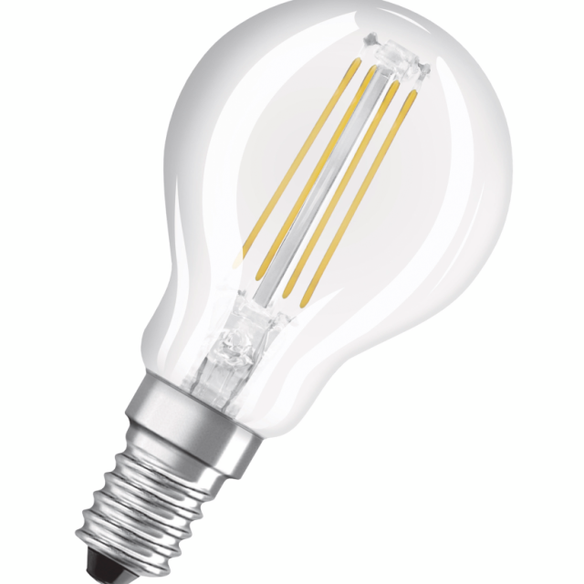 LED-LAMPA OSRAM KLOT 40 E14 KLAR 827 CL P