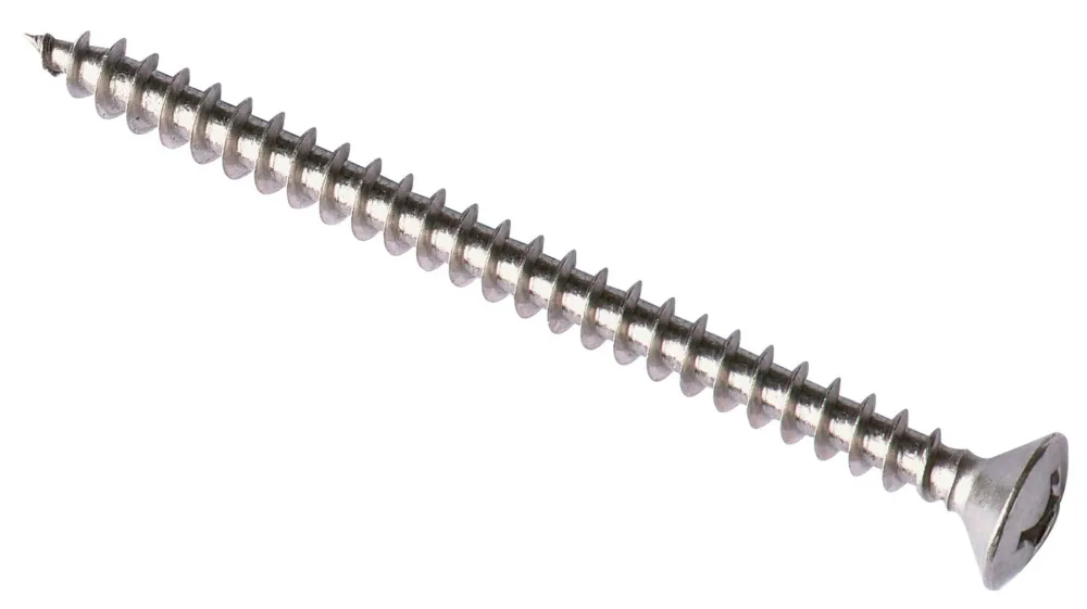 FIXX 4443608 VVS-skruv 4.0 mm, pozidrive-Z, A2 60 mm, 150-pack - Bild 2