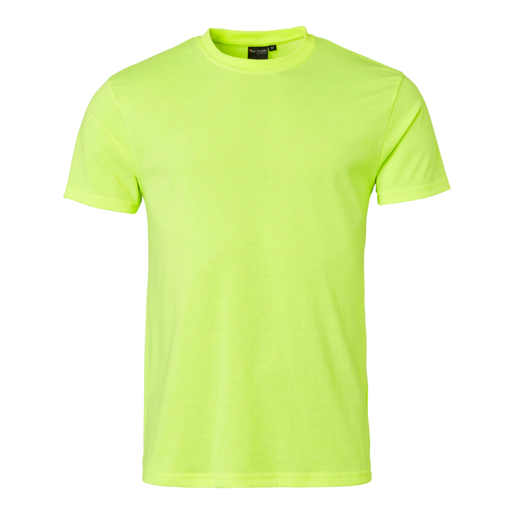 T-SHIRT TOP SWEDE BOMULL VARSELGUL XS