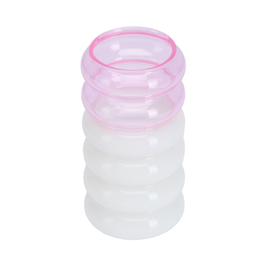 Bubble 2-i-1 vas och ljusstake 13,5 cm, Pink