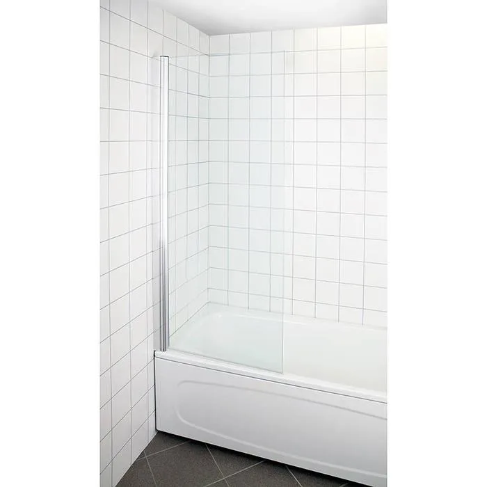 Arrow Bath Badkarsvägg vändbar, klarglas, 1500 x 800 mm