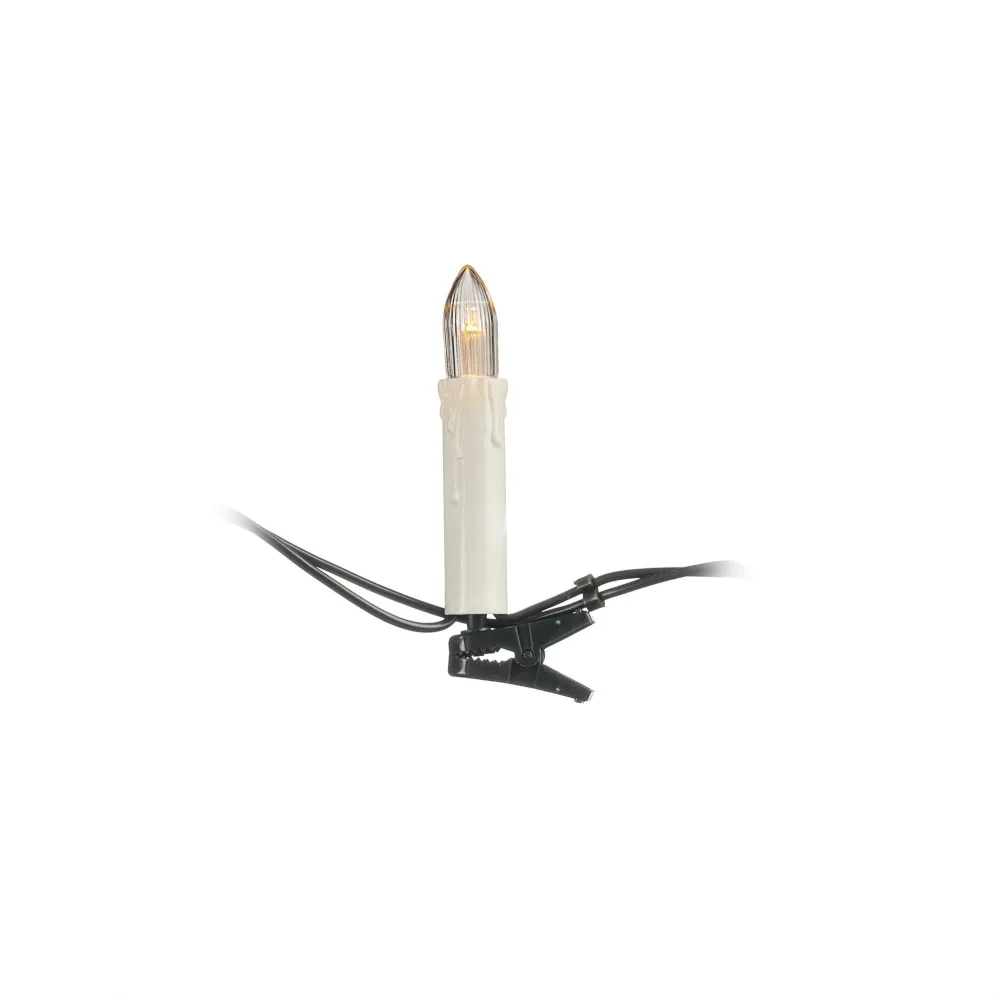 Konstsmide 2036-010 Julgransbelysning vit, grön kabel 15 LED