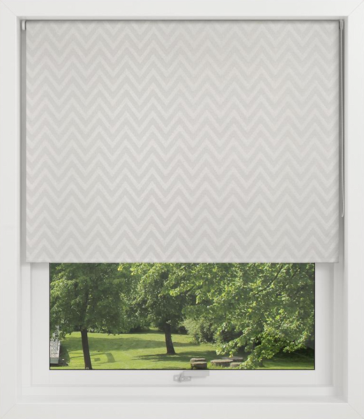 RULLGARDIN DEBEL ML. VIT ZIGZAG 80X1
