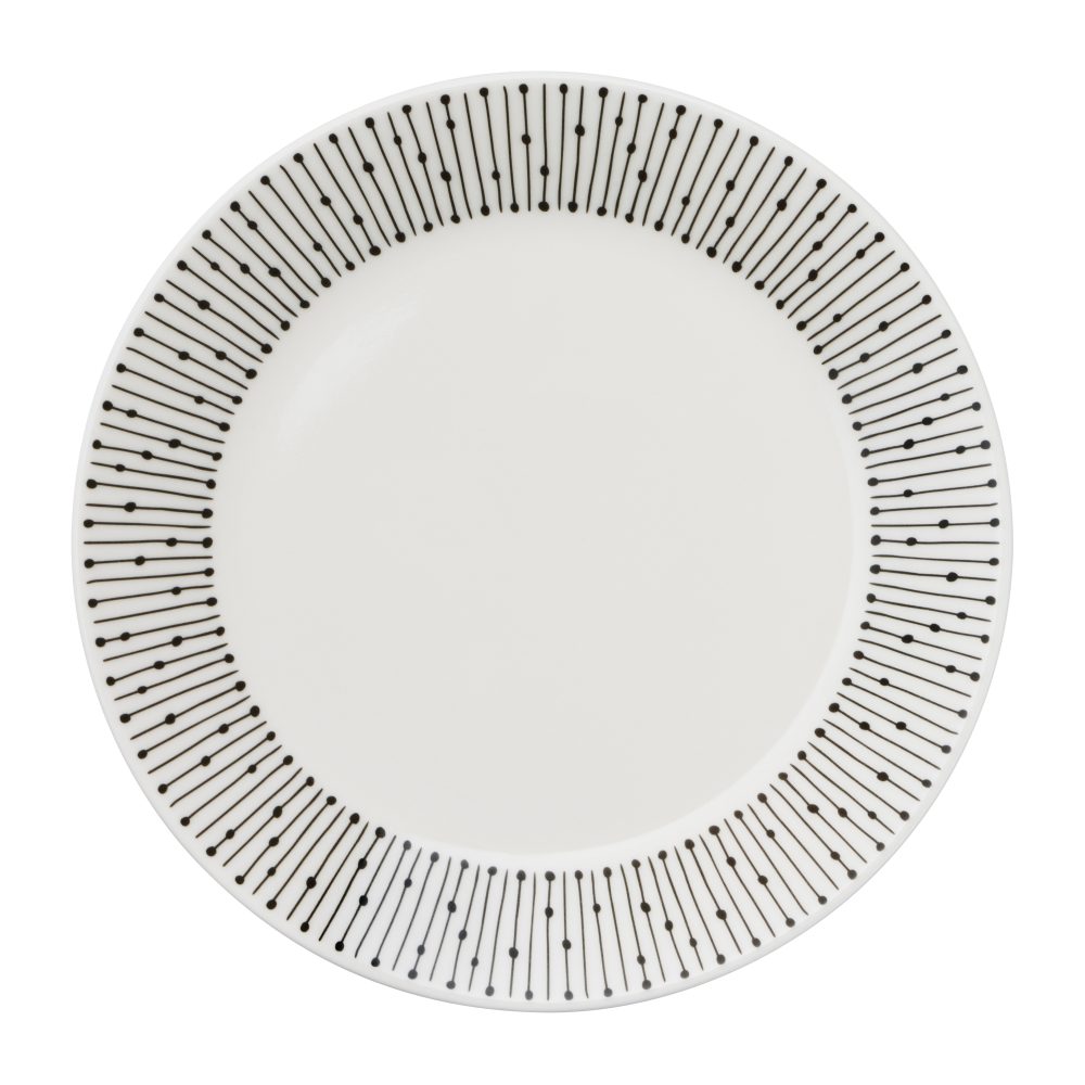 Mainio Sarastus tallrik Ø15 cm, Svart-vit