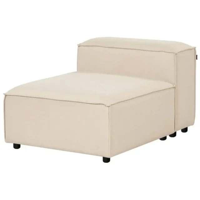 Sittsektion Ardal Beige, svart, Polyester