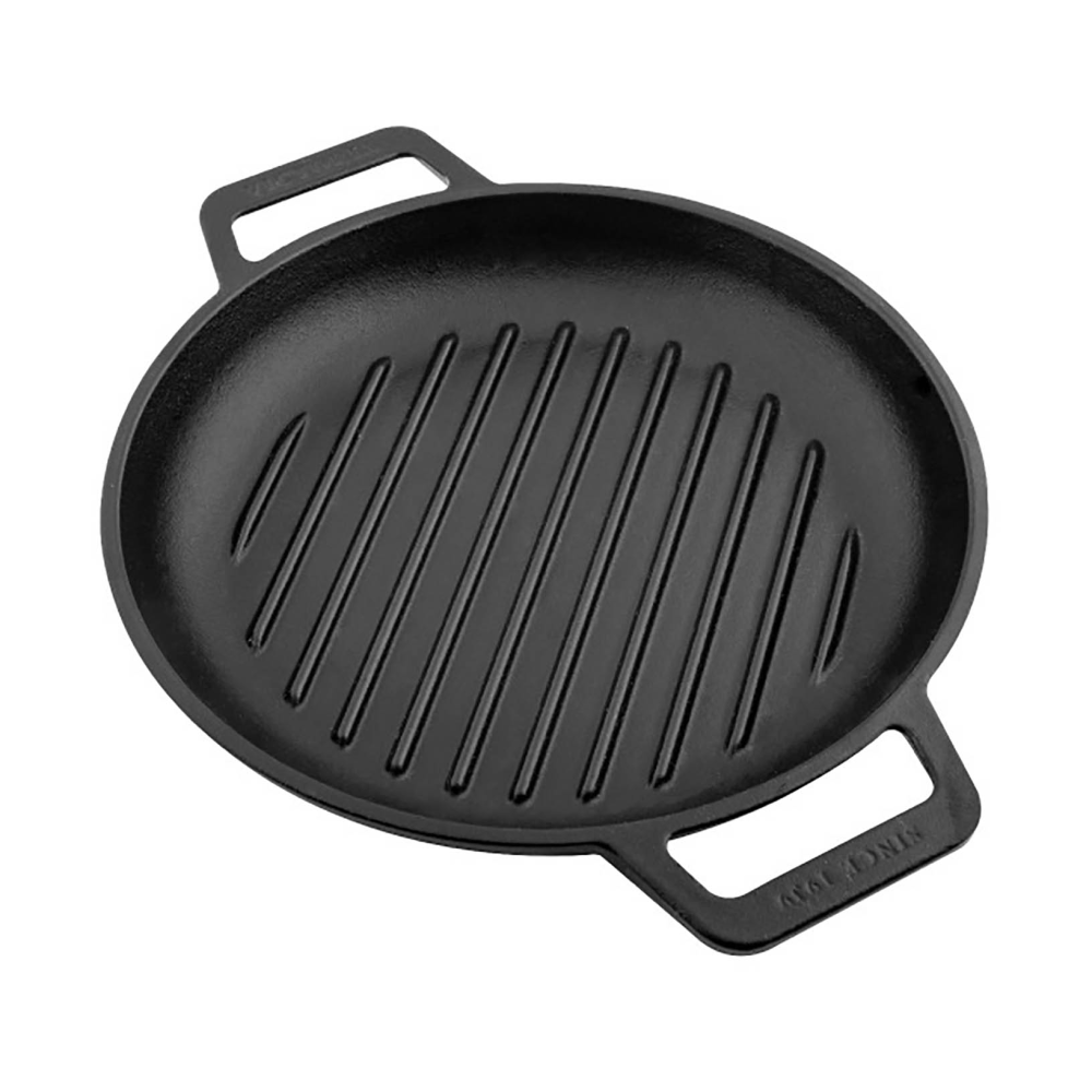 Victoria grillpanna gjutjärn två handtag enameled, Ø25 cm